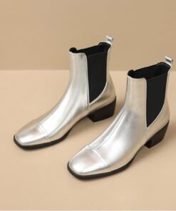 CHIKO Tawanna Square Toe Block Heels Ankle Boots