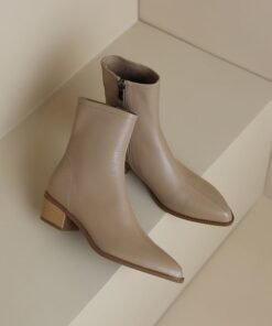 CHIKO Teyona Pointy Toe, Pointy Toe Block Heels Ankle Boots