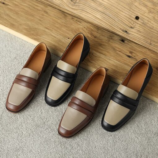 Buy CHIKO Thuy Square Toe Block Heels Loafers Shoes online shopping cheap