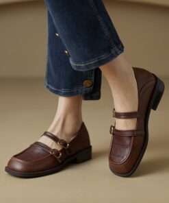 CHIKO Tula Square Toe Block Heels Mary Jane Shoes