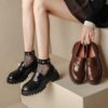 Buy CHIKO Tuyet Round Toe Block Heels Loafers Shoes online shopping cheap