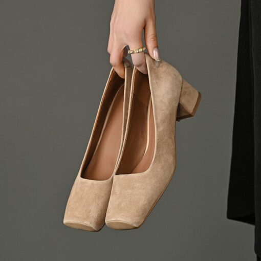 Buy CHIKO Tykeria Square Toe Block Heels Pumps Shoes online shopping cheap