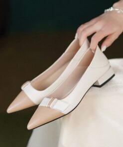 CHIKO Umay Pointy Toe Block Heels Pumps Shoes