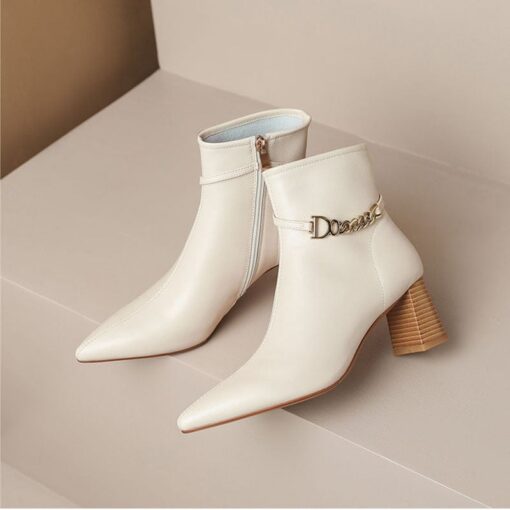 Buy CHIKO Usoa Pointy Toe Block Heels Ankle Boots online shopping cheap