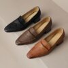 Buy CHIKO Ventura Square Toe Block Heels Loafers Shoes online shopping cheap