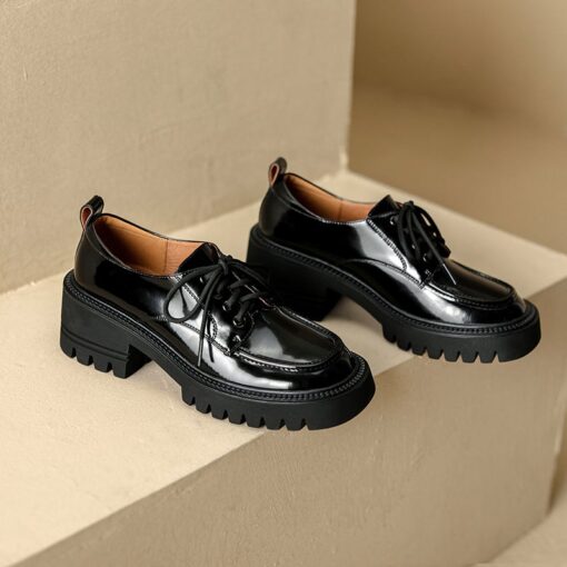 Buy CHIKO Vicky Round Toe Block Heels Oxfords Shoes online shopping cheap