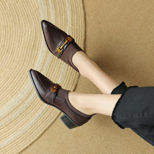 Buy CHIKO Vivian Pointy Toe Block Heels Pumps Shoes online shopping cheap