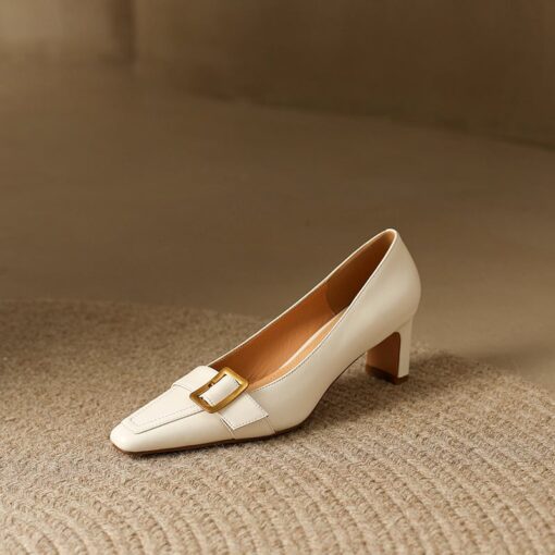 Buy CHIKO Wauna Square Toe Chunky Heels Pumps Shoes online shopping cheap