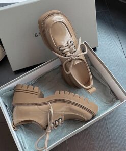 CHIKO Xema Square Toe Block Heels Oxfords Shoes