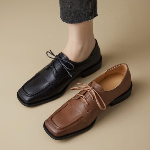 Buy CHIKO Xiomara Square Toe Block Heels Oxfords Shoes online shopping cheap