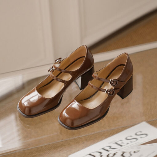 Buy CHIKO Yasmen Square Toe Block Heels Mary Jane Shoes online shopping cheap