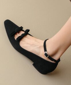 CHIKO Yasmine Square Toe Block Heels Pumps Shoes