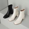 Buy CHIKO Ynez Square Toe Block Heels Ankle Boots online shopping cheap