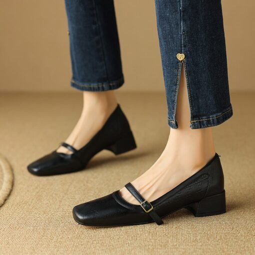 Buy CHIKO Yomara Square Toe Block Heels Mary Jane Shoes online shopping cheap