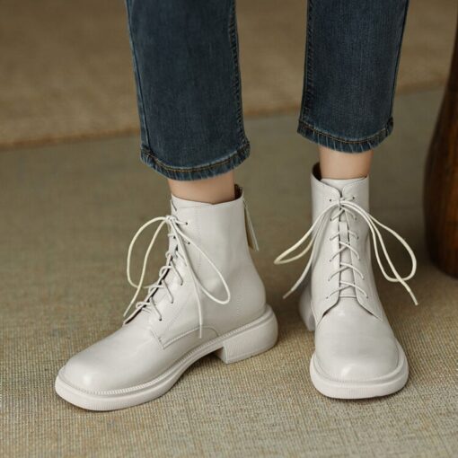 Buy CHIKO Zainabu Square Toe Block Heels Ankle Boots online shopping cheap