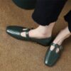 Buy CHIKO Zainabu Square Toe Block Heels T-Strap Shoes online shopping cheap