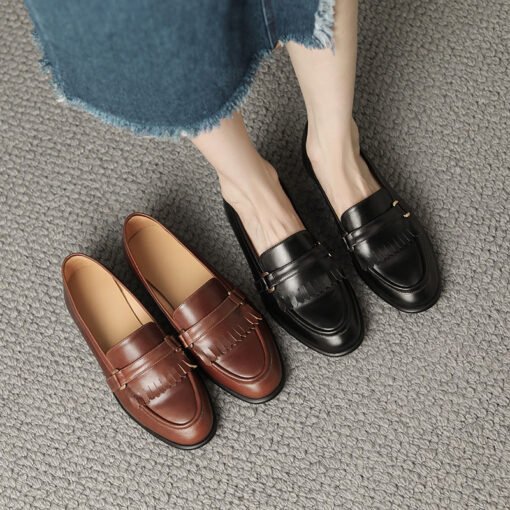 Buy CHIKO Zalika Round Toe Block Heels Loafers Shoes online shopping cheap