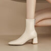Buy CHIKO Zanna Square Toe Block Heels Ankle Boots online shopping cheap
