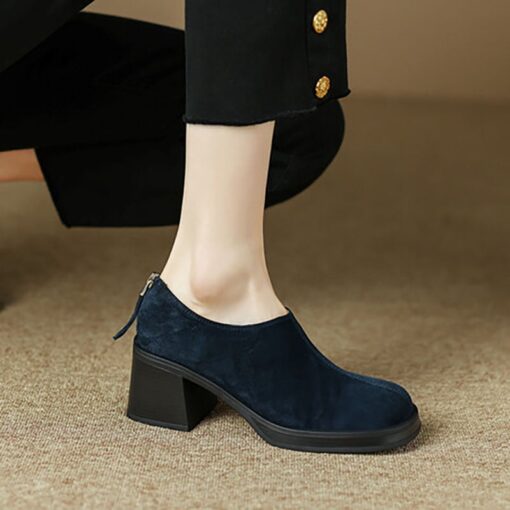 Buy CHIKO Zawati Round Toe Block Heels Ankle Boots online shopping cheap