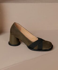 CHIKO Zuri Round Toe Block Heels Pumps Shoes