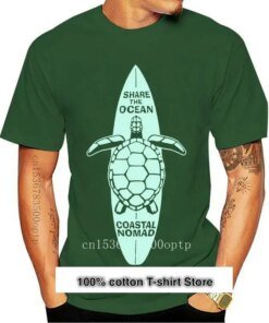 Camiseta Nomad Coastal SUP, tabla de Paddle Surf, Share Ocean Sea Turtle, gris, novedad