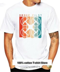 Camiseta Retro de cuello redondo para Dron, novedad de 2021, 2021