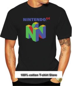 Camiseta con Logo de N64, ropa informal de talla grande, estilo Hip-Hop, S, 2Xl, moda, marca, 011219