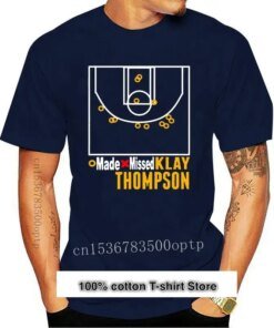 Camiseta de Baloncesto del Estado de oro de 1 cuarto, camisa de moda de kslay Thompson Made 37 puntos, registro