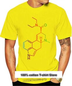 Camiseta de Química psicodélica de ácido Lsd para hombre, Camisa estampada de manga corta, novedad de 2017, moda 01
