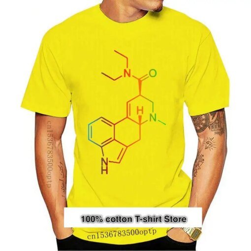 Buy Camiseta de Química psicodélica de ácido Lsd para hombre