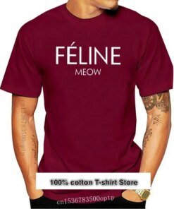 Camiseta de parodia para hombre, ropa de Feline, divertida