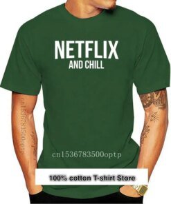 Camiseta de primera calidad, nueva, Netflix y relax, broma divertida, tendencia, hasta 5XL