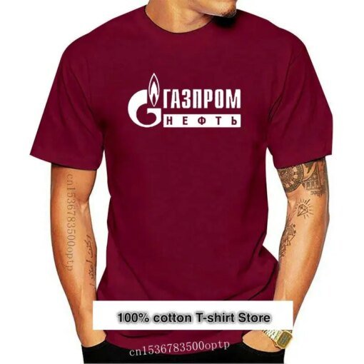 Buy Camiseta negra Gazprom Rusia 2021 para hombre
