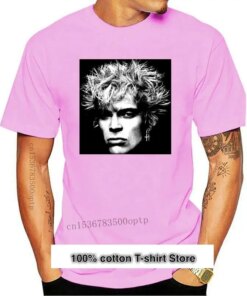 Camiseta negra para adulto, camiseta de Billy Idol Bighead, nueva