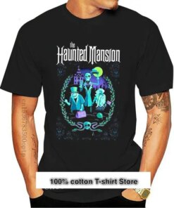 Camiseta personalizada para hombres y S-6Xl, Camisa de algodón negra para Fans de películas de la mansión encantada