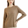 Buy Cashmere Sweater Women 100% Cashmere Sweaters Knit Top 2023 Fall Winter Warm Long Sleeve O Neck Pullovers Fashion Women Clothing online shopping cheap