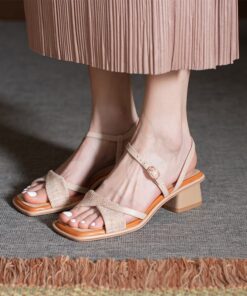 Chiko Antania Open Toe Block Heels Sandals