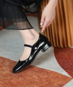 Chiko Antonina Square Toe Block Heels Pumps