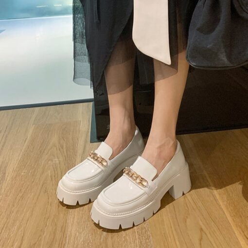 Buy Chiko Autumn Square Toe Block Heels Loafer online shopping cheap