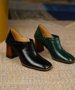 Chiko Benni Square Toe Block Heels Loafer