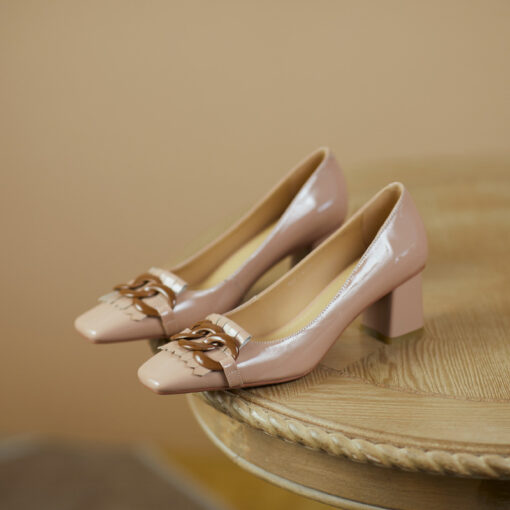 Buy Chiko Bente Square Toe Block Heels Pumps online shopping cheap