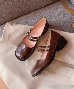 Chiko Bina Square Toe Block Heels Pumps