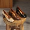 Buy Chiko Celestina Square Toe Block Heels Pumps online shopping cheap