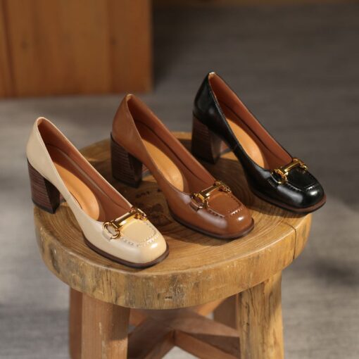 Buy Chiko Celestina Square Toe Block Heels Pumps online shopping cheap