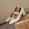 Buy Chiko Cesara Square Toe Block Heels Pumps online shopping cheap