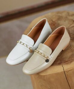 Chiko Cesaria Square Toe Block Heels Loafer