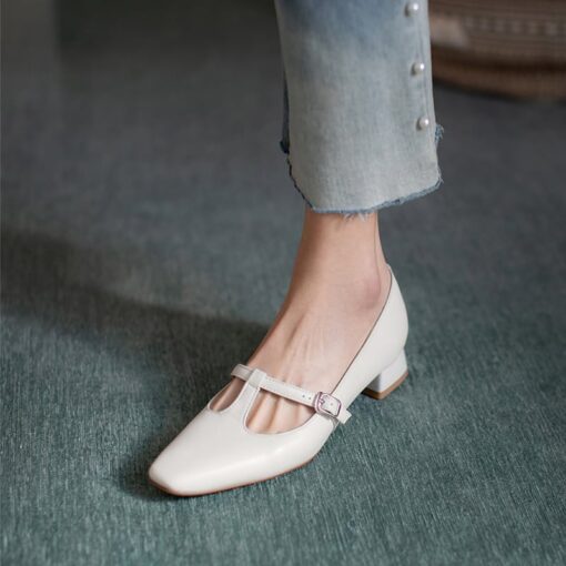 Buy Chiko Chahna Square Toe Block Heels Pumps online shopping cheap