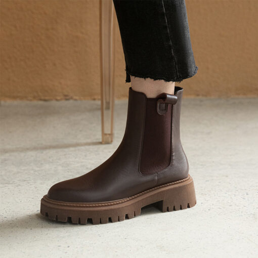 Buy Chiko Claudia Round Toe Block Heels Boots online shopping cheap