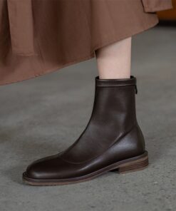 Chiko Colomba Square Toe Block Heels Boots