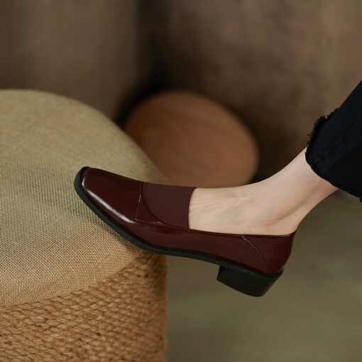 Buy Chiko Desgracias Square Toe Block Heels Loafer online shopping cheap